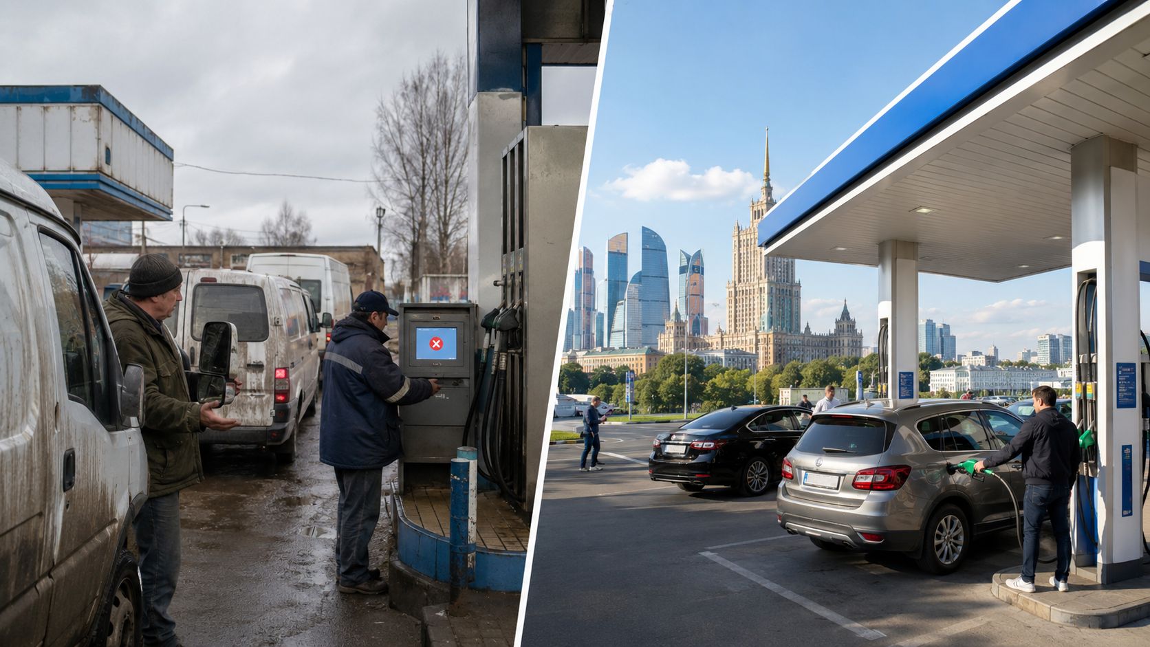 PPR-Störung spaltet Russland: Moskau tankt weiter, während regionale Unternehmen stillstehen
